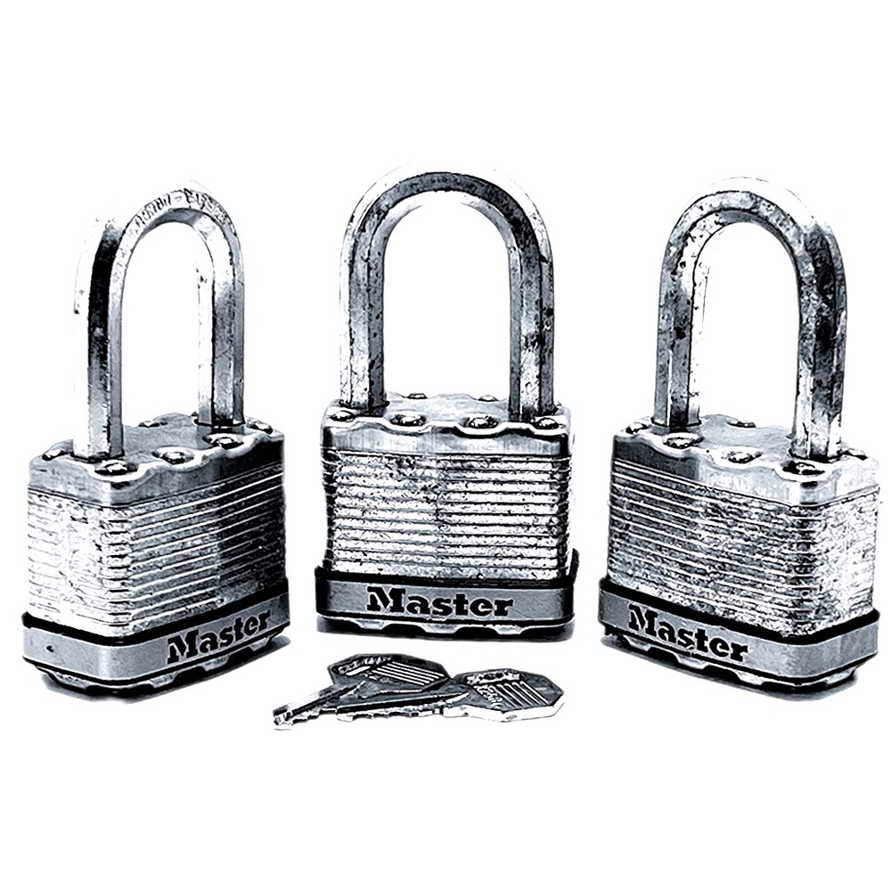 Master Lock Magnum X’s 3-1-7/16" H x 5/16" W x 2" L Laminated Steel Ball Bearing